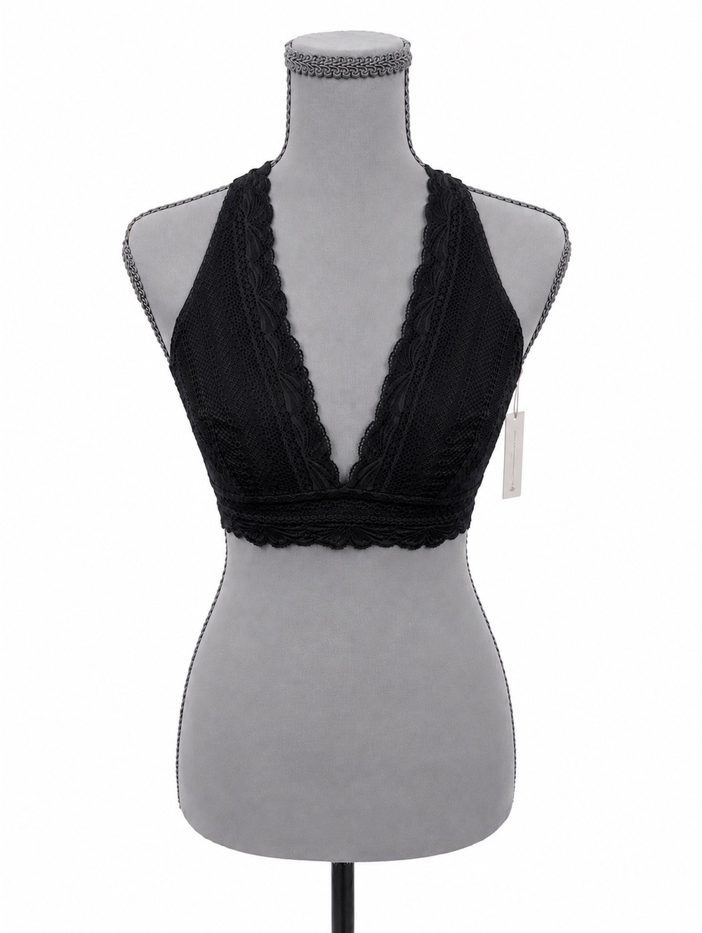 Auden Black Unlined Racerback Bralette (XS)